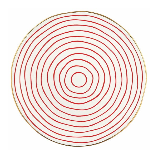Tanier s červeným vzorom Green Gate Alice, ⌀ 25,3 cm