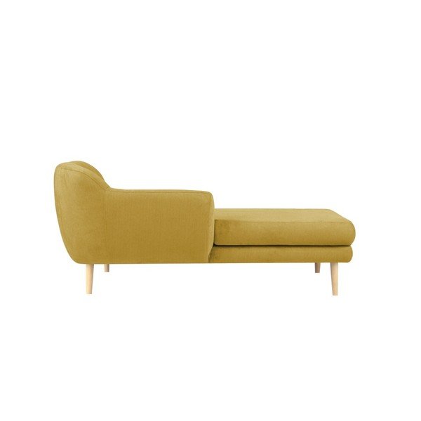Žltá pohovka s leňoškou na pravej strane Mazzini Sofas Sardaigne-image-1