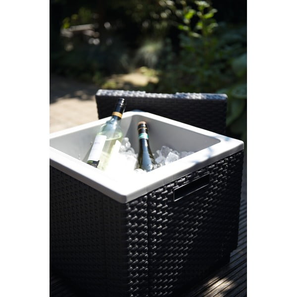 Záhradný stolík so zásobníkom na ľad 42x42 cm – Keter-image-1