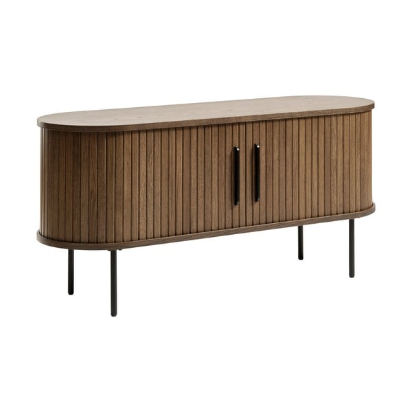 Hnedý TV stolík v dekore duba 120x56 cm Nola – Unique Furniture-image-1