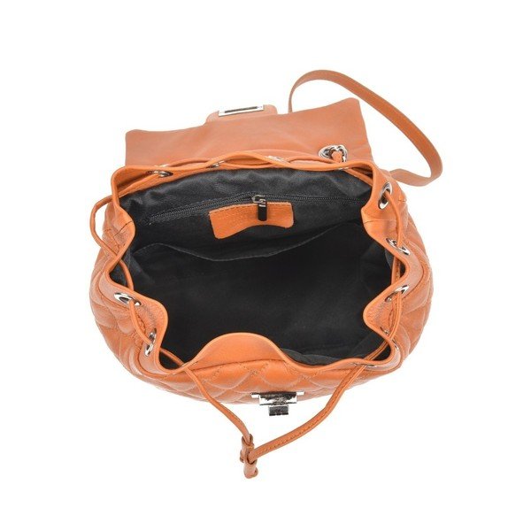 Koňakovohnedý kožený batoh Anna Luchini Lucy-image-2