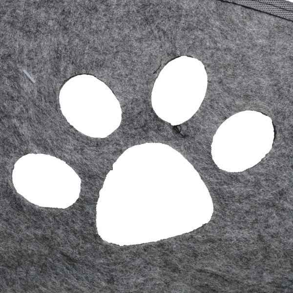 Sivý pelech pre mačku 52x67 cm – Love Story-image-1