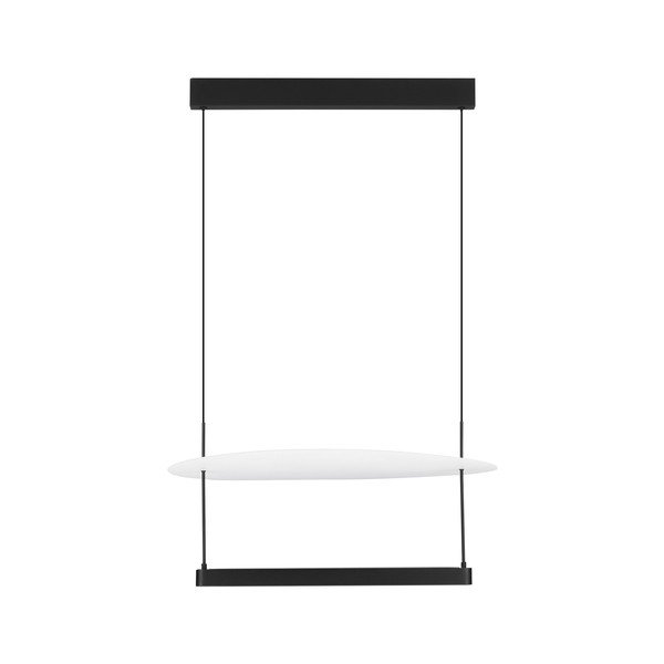 Biele/matne čierne hliníkové LED závesné svietidlo so stmievačom ø 60 cm Diona – Nova Luce