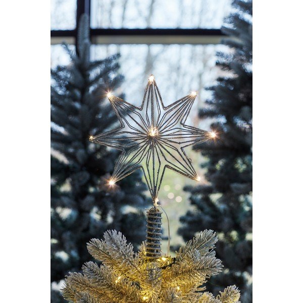 Svetelná dekorácia na baterky v striebornej farbe Chloe – Sirius-image-1