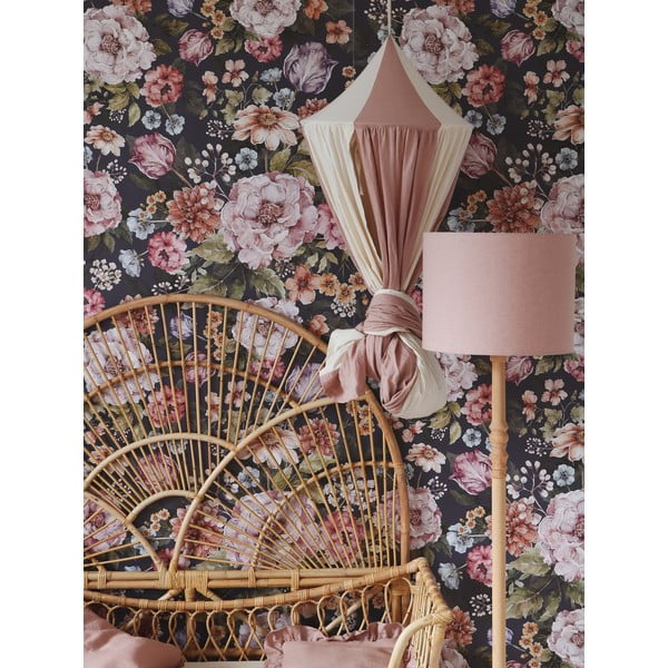 Bielo-ružový bavlnený baldachýn Powder Pink Circus - Moi Mili-image-4