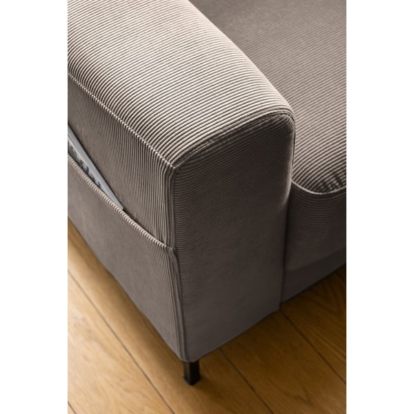 Hnedé menčestrové kreslo Lofty Lilly – Miuform-image-4