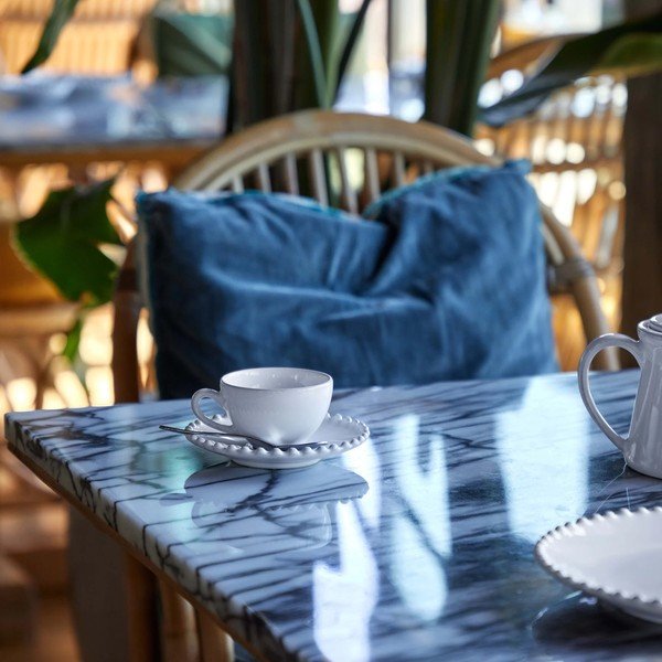 Biely kameninový hrnček s tanierikom Costa Nova Pearl, 250 ml-image-3