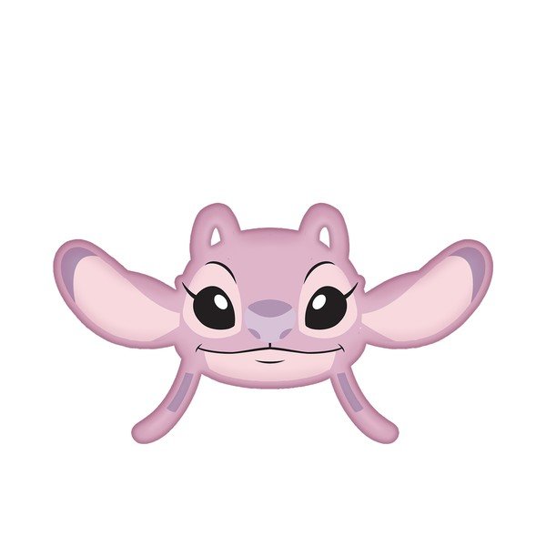 Fleecový detský vankúšik 41x32 cm Lilo and Stitch "Angel Pink" – Jerry Fabrics-image-3