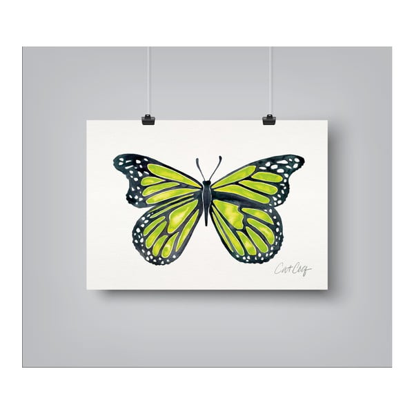Plagát Americanflat Butterfly, 30 x 42 cm