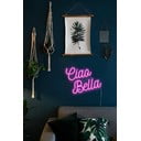 Ružová nástenná svietiaca dekorácia Candy Shock Ciao Bella, 40 x 28,5 cm