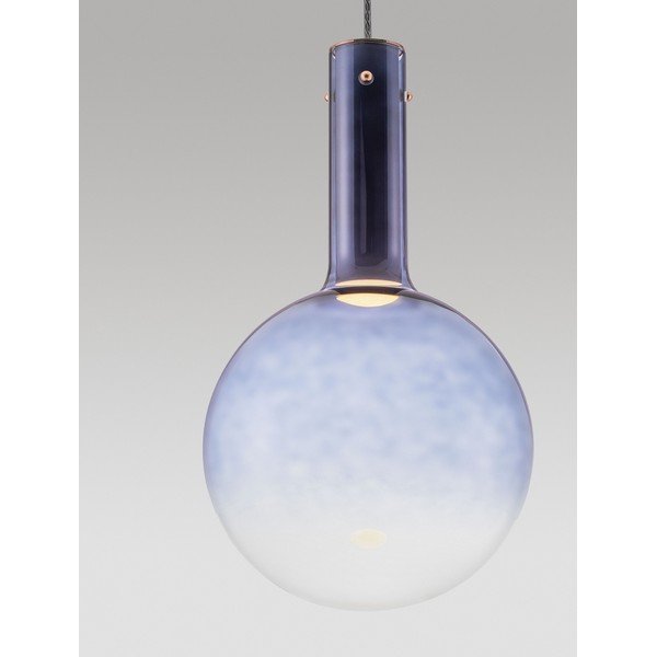 Modré sklenené LED závesné svietidlo so stmievačom ø 25 cm Nostos – Nova Luce-image-2