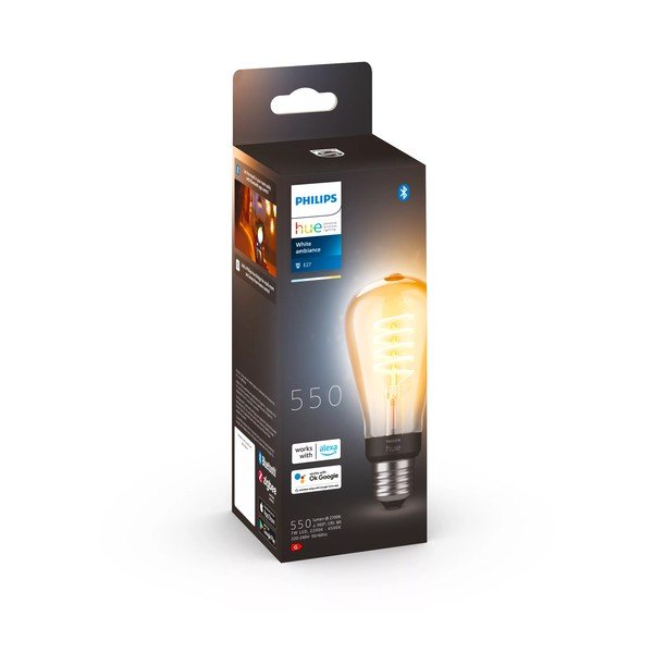Filamentová inteligentná žiarovka E27, 7 W White ambiance – Philips Hue-image-3