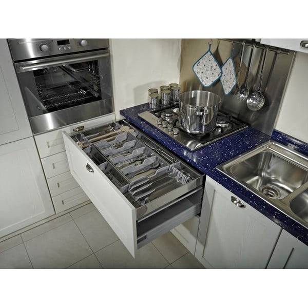 Sivý príborník do zásuvky 33 x 46 cm Flexo - Elletipi-image-2