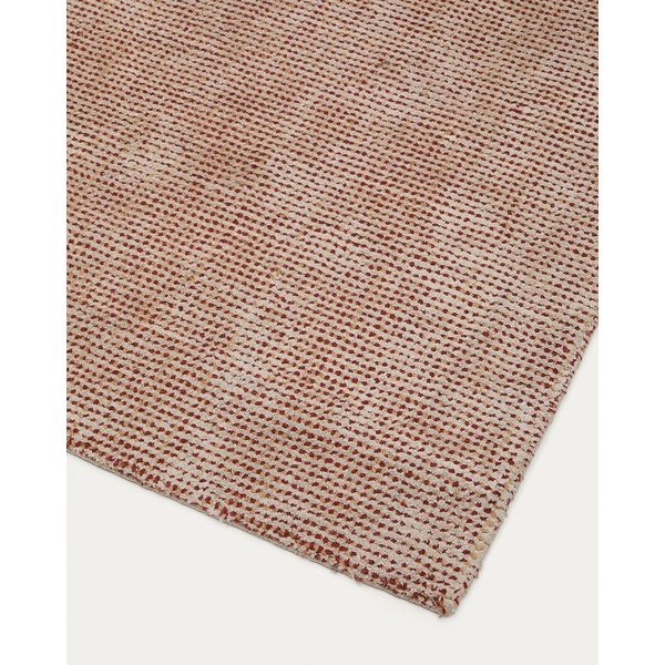 Ručne tkaný koberec z viskózy v terakotovej farbe 160x230 cm Elvan – Kave Home-image-4