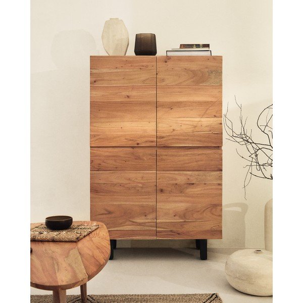 Komoda z masívu akácie v prírodnej farbe 100x155x40,5 cm Uxue – Kave Home-image-1