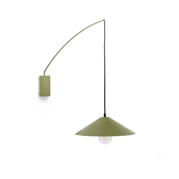 Zelené nástenné svietidlo ø 35 cm Kally – Kave Home