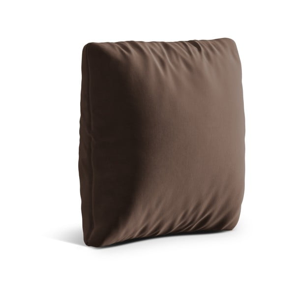 Hnedý zamatový vankúš na gauč Kemi – Cosmopolitan Design-image-1