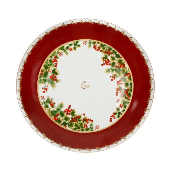 Porcelánový tanier s vianočným motívom Brandani Le Bacche, ⌀ 30,5 cm