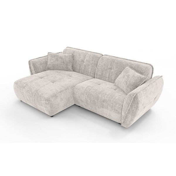 Béžová ženilková rohová pohovka (ľavý roh/s leňoškou) Nelia – Ropez-image-2