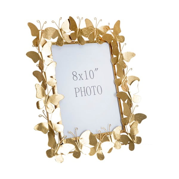 Kovový stojací rámček v zlatej farbe 35x38 cm Butterfly – Mauro Ferretti-image-2