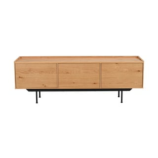 TV stolík v dekore duba v prírodnej farbe 160x56 cm Brewerton - Rowico