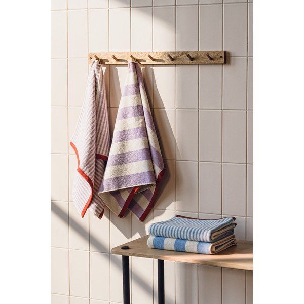 Hnedý/krémovobiely froté bavlnený uterák 50x80 cm Gobo – noo.ma-image-1