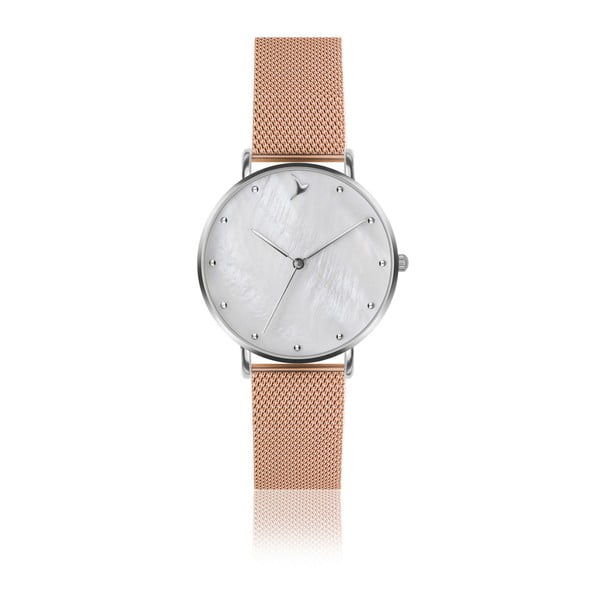 Dámske antikoro hodinky s remienkom v béžovej farbe Emily Westwood Crystal