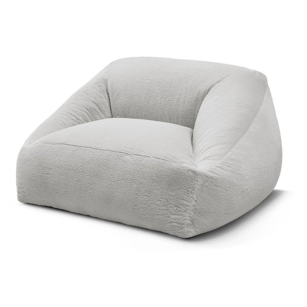 Svetlosivý sedací vak z umelej kožušiny Lilibet – Bobochic Paris