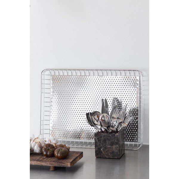 Drôtený kovový košík 45,5x33,5x6 cm Lift – Mette Ditmer Denmark-image-2