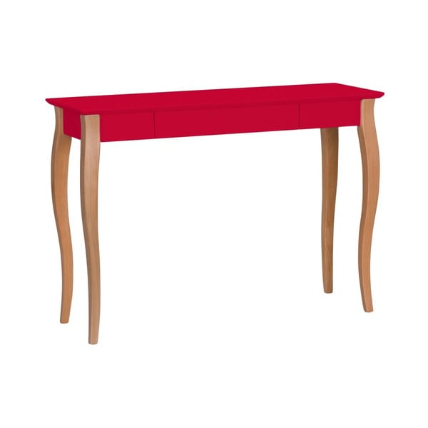 Červený písací stôl Ragaba Lillo, šírka 105 cm