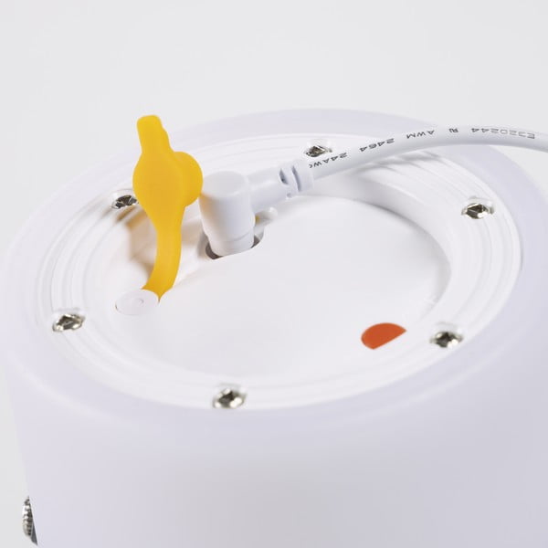 Biela vonkajšia lampa Kave Home Janvir, výška 16 cm-image-3