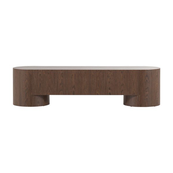 TV stolík v tmavoprírodnej farbe 200x50x50 cm Velari – WOOOD-image-4