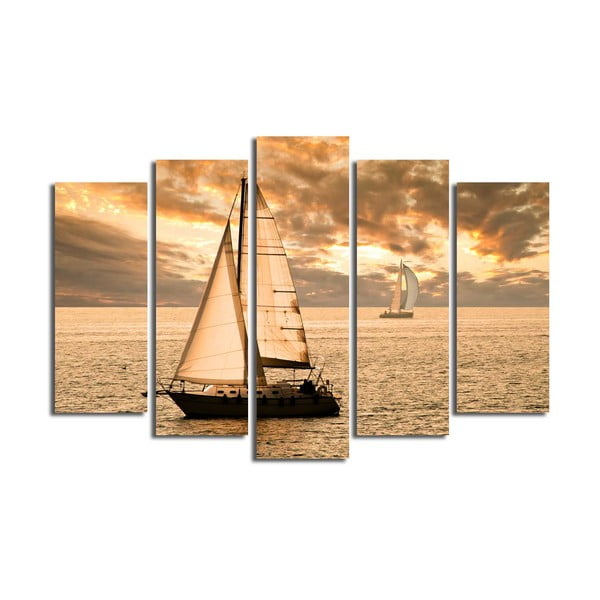 Viacdielny obraz Boat, 105 × 70 cm