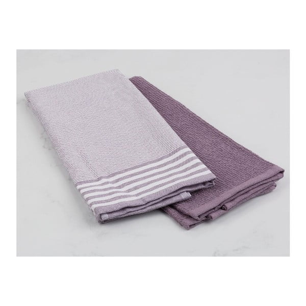 Sada 2 bavlnených uterákov Madame Violetta, 40 x 60 cm