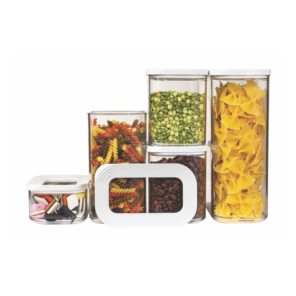 Set 5 úložných boxov na potraviny Rosti Mepal Modula Starter