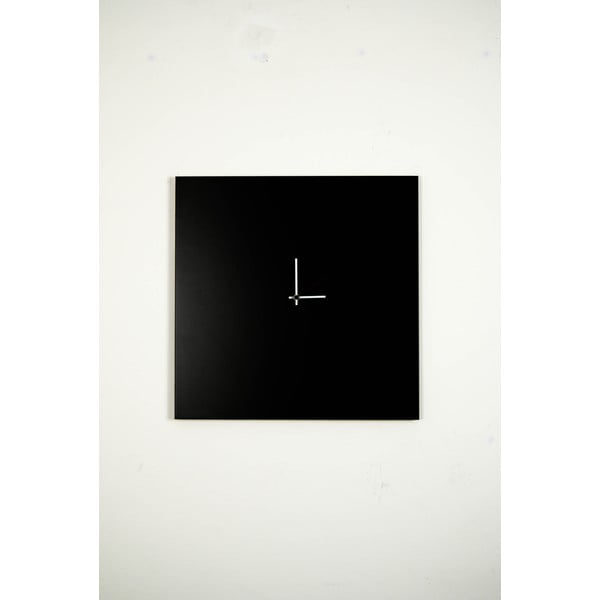 Nástenné hodiny dESIGNoBJECT.it Changing Clock Black, 50 x 50 cm-image-2