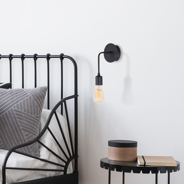 Matne čierne nástenné svietidlo Dartini – Opviq lights-image-1