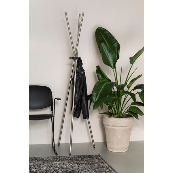 Oceľový vešiak v striebornej farbe Darwin – White Label-image-1