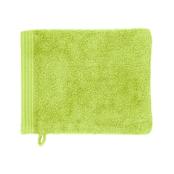Zelená kúpeľová rukavica Jalouse Maison Gant Citron Vert, 16 × 21 cm