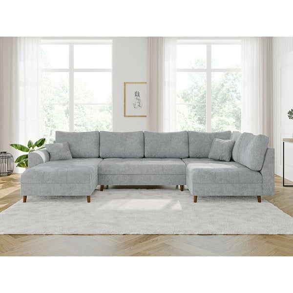 Svetlosivá rohová pohovka (ľavý roh/do tvaru "U") Ariella – Ropez-image-1