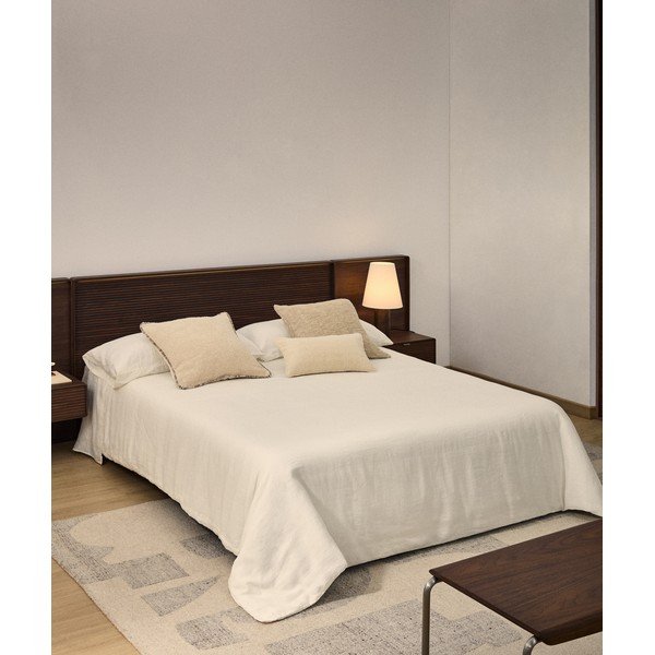 Slonovinové 3-dielne obliečky na dvojlôžko/predĺžené 220x240 cm Simmel – Kave Home-image-1