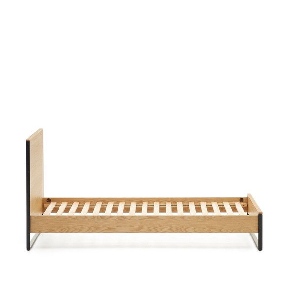 Jednolôžková posteľ s roštom v prírodnej farbe 90x190 cm Taiana – Kave Home-image-3