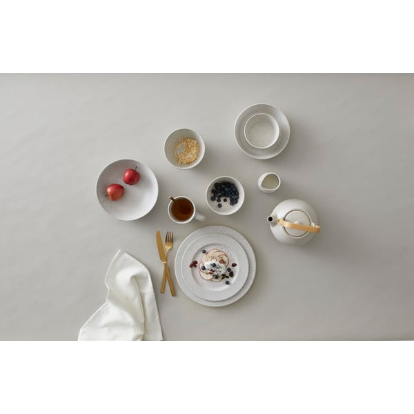 Krémovobiela kameninová servírovacia misa Bitz Basics Matte Cream, ⌀ 18 cm-image-1