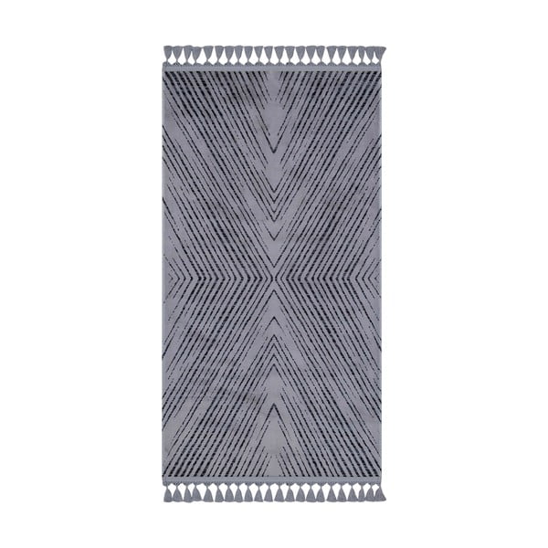 Sivý umývateľný koberec 200x100 cm - Vitaus