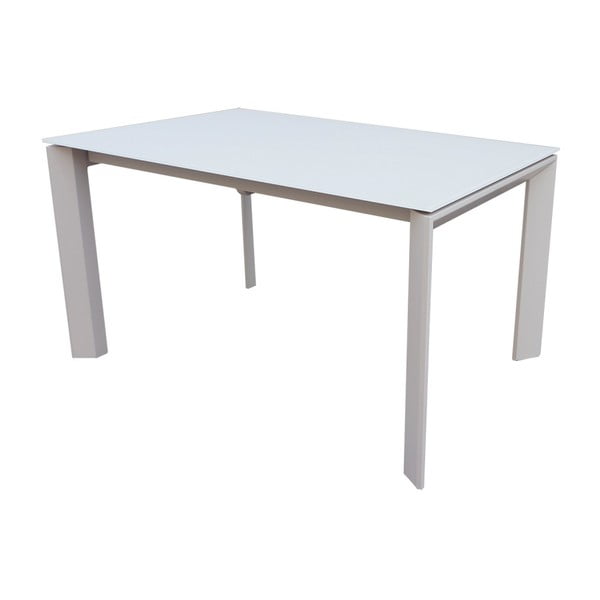 Sivý rozkladací jedálenský stôl sømcasa Nicola, 140 × 90 cm