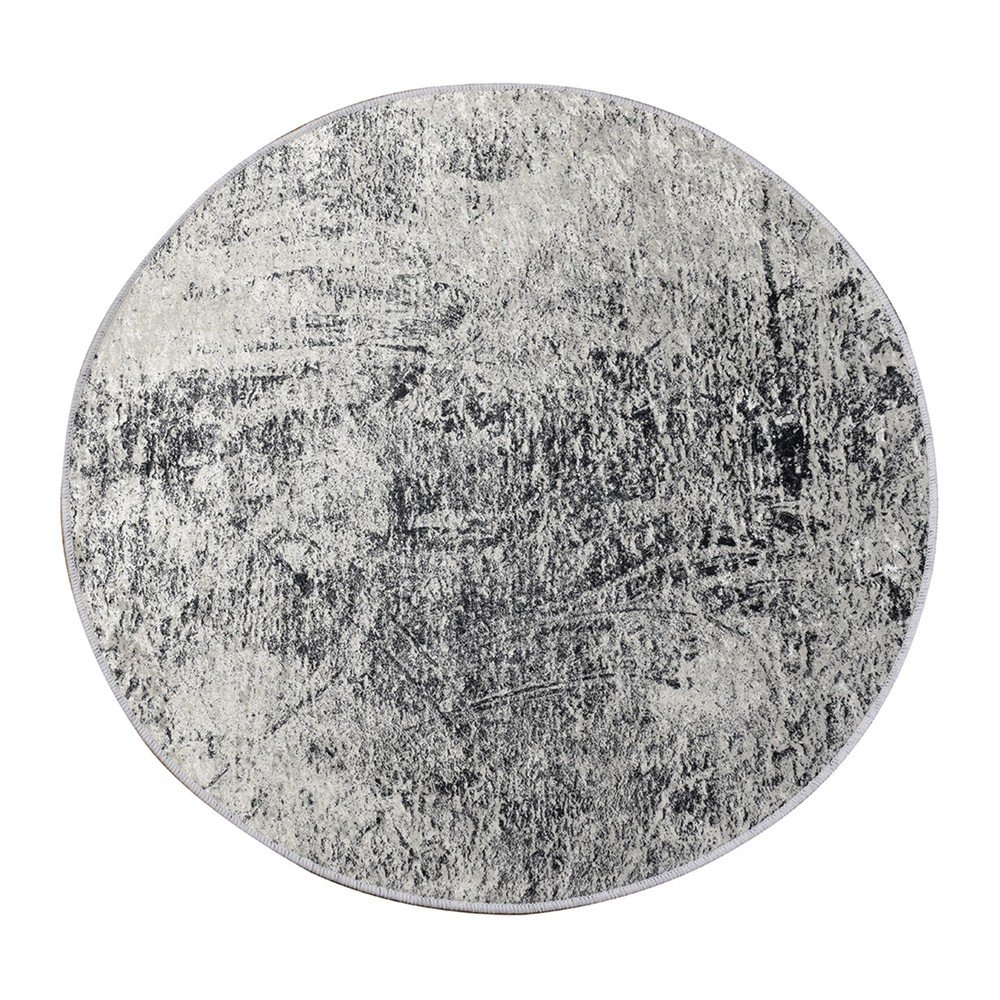 Sivá kúpeľňová predložka ø 100 cm Evidence – Foutastic