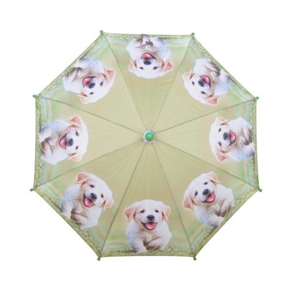 Svetlozelený dáždnik s potlačou šteniatka Esschert Design Animals-image-1