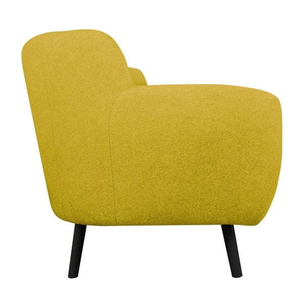 Žltá dvojmiestna pohovka Kooko Home Rock-image-3