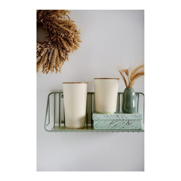 Béžový úložný box s bambusovým vekom Wenko Derry, 750 ml-image-4