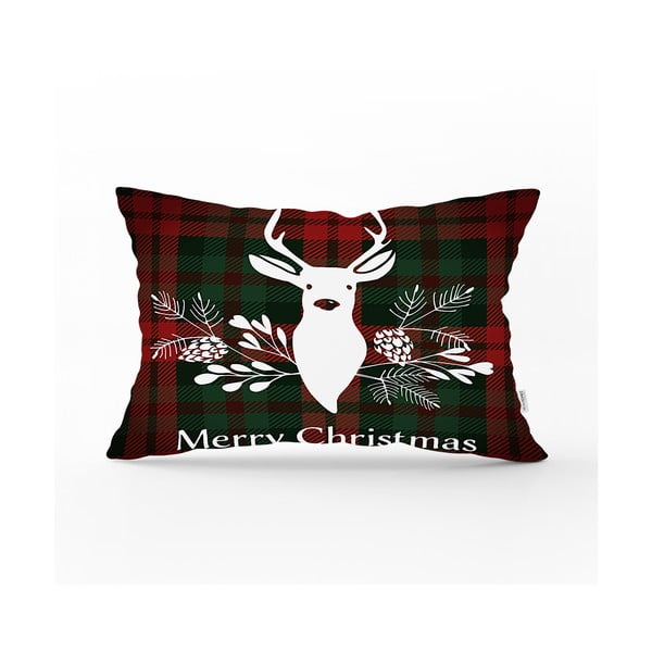 Vianočná obliečka na vankúš Minimalist Cushion Covers Tartan Christmas, 35 x 55 cm
